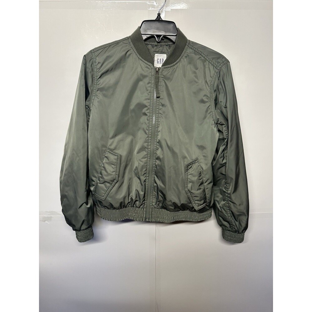 GAP Women's Light Green Jacket Size Small | Casual Lightweight Zip-Up Coat